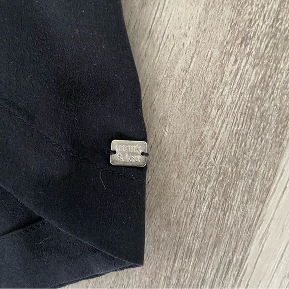 Monk & Lou Black Silk Shortsleeved Top size M - Picture 6 of 9